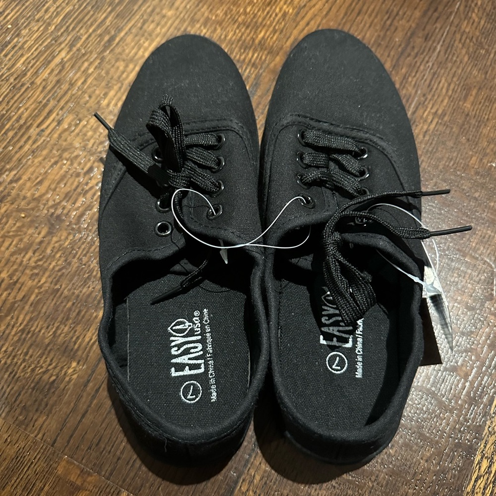 Black Canvas Sneakers (NWT)